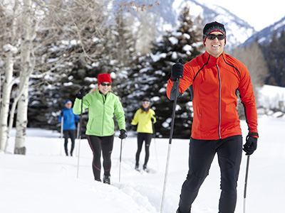 Skiløpere i vinterføre