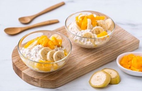 Kjøleskapsgrøt med cottage cheese