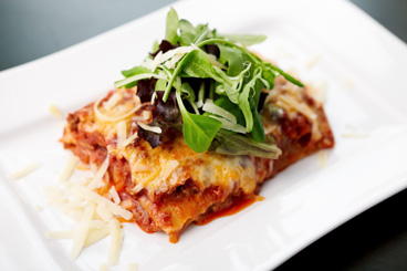 Lasagne med squash og aubergine